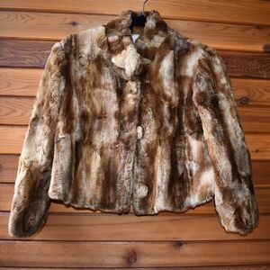 Wendy Hil Faux Fur Cropped Jacket